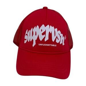 Supervsn‎ Legend Trucker Hat Red Snap Back Unfuckwittable NEW